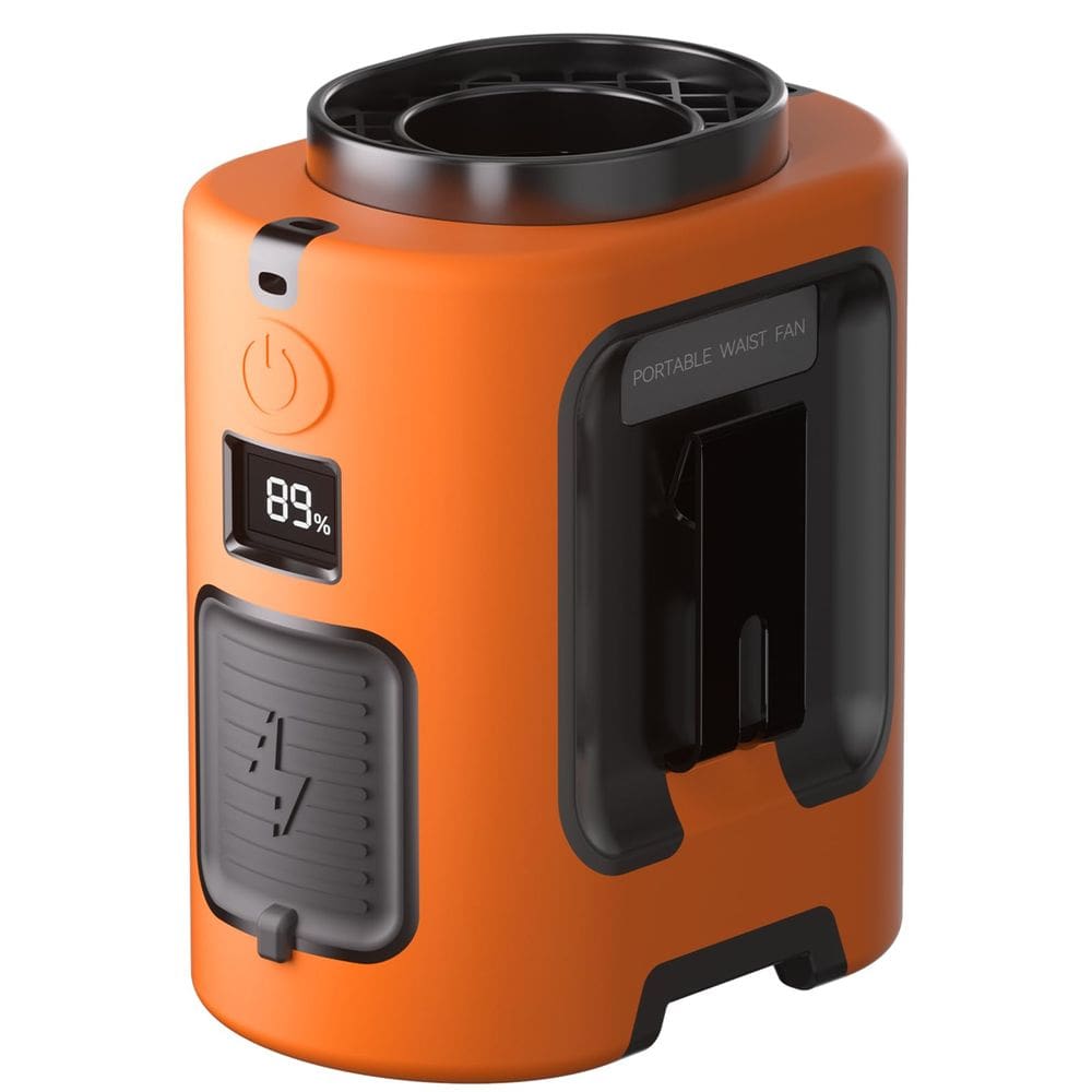Ventilador de cintura portátil Gewanolla 4 velocidades, 13.000 RPM, forte fluxo de ar