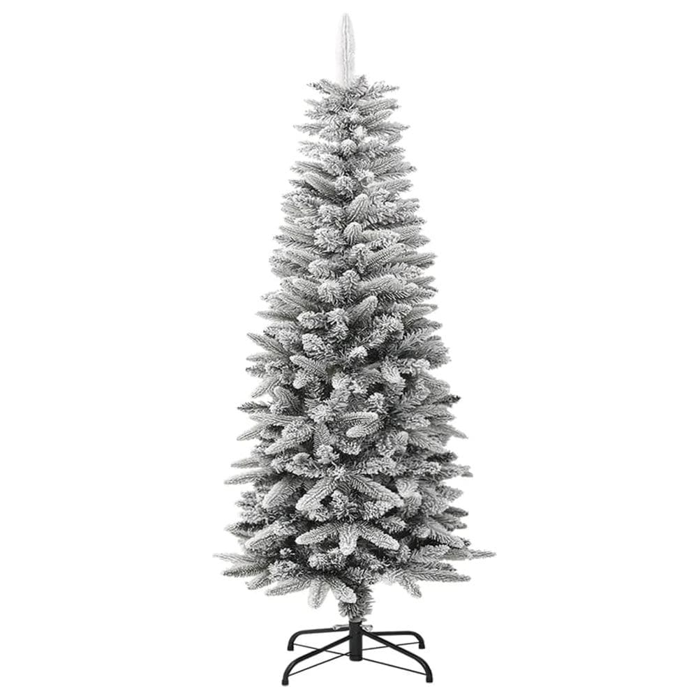 Árvore de Natal vidaXL Artificial Slim 1,2 m com neve flocada