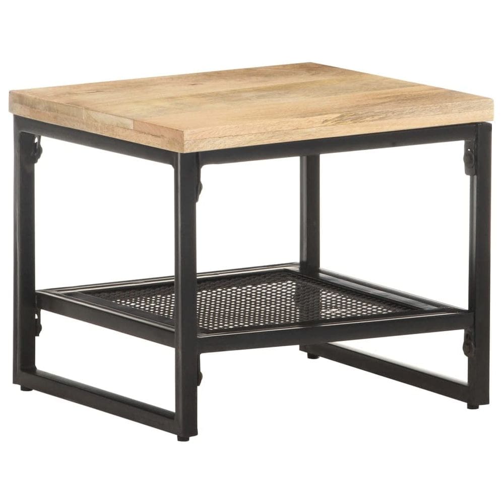 Mesa lateral vidaXL Farmhouse Style Solid Rough Mango Wood