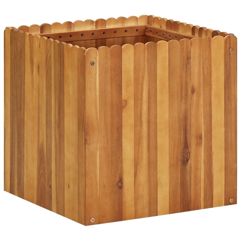 Cama elevada de jardim VidaXL Madeira maciça de acácia 50x50x50cm