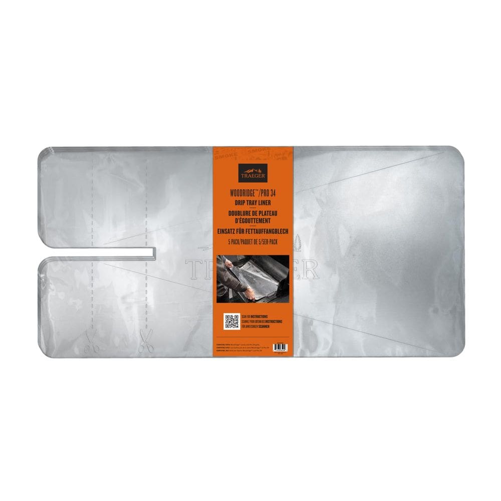 Forro de bandeja coletora Traeger Grills Woodridge e Pro 34 (pacote com 5)