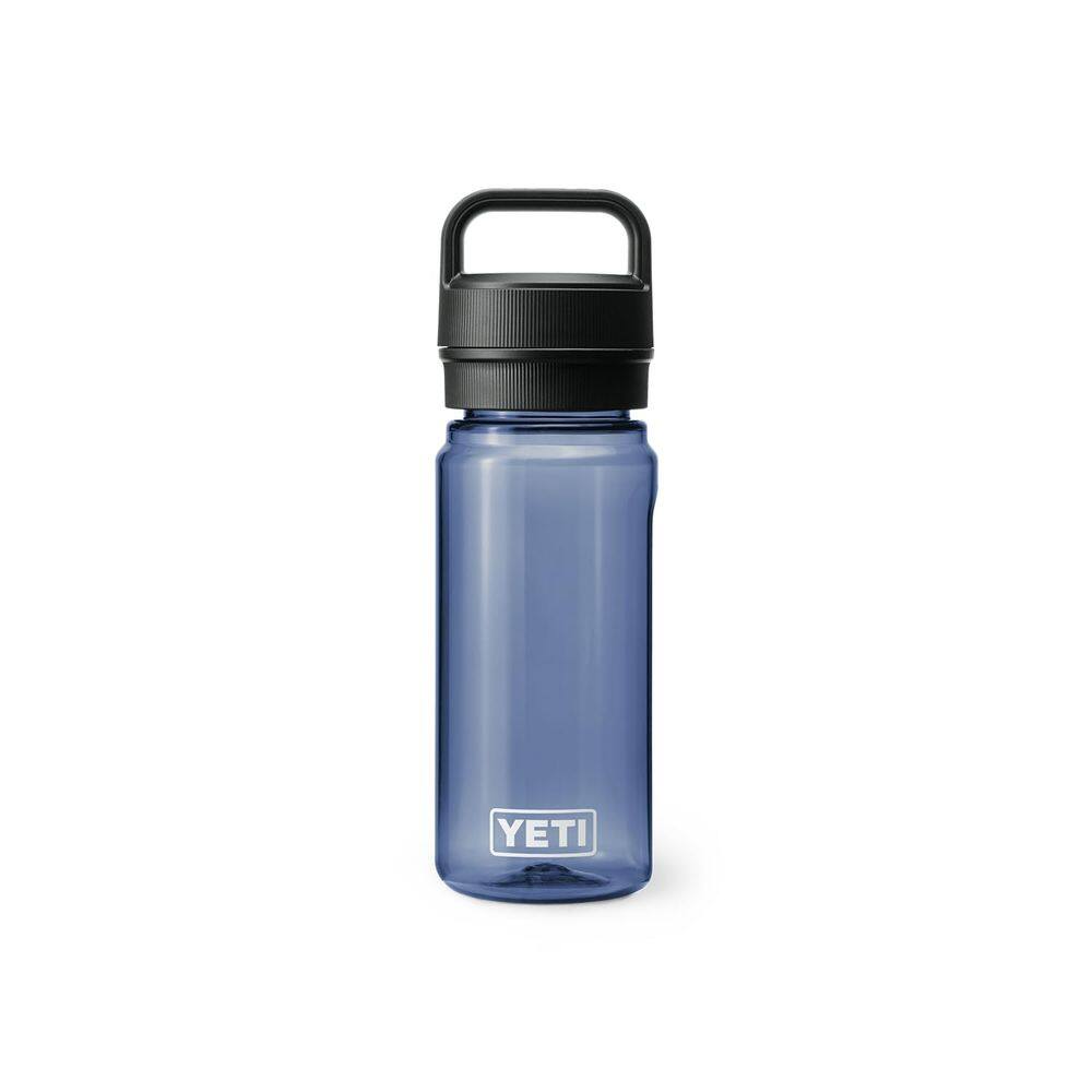 Garrafa de água YETI Yonder 600 ml/20 onças com tampa Yonder Chug Navy