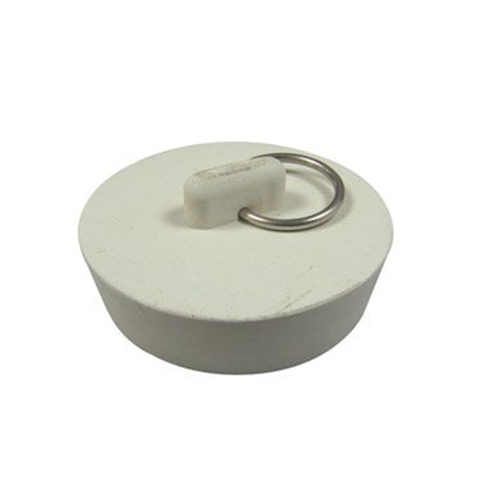 Rolha de pia Danco com 4,8 cm de diâmetro. Borracha branca