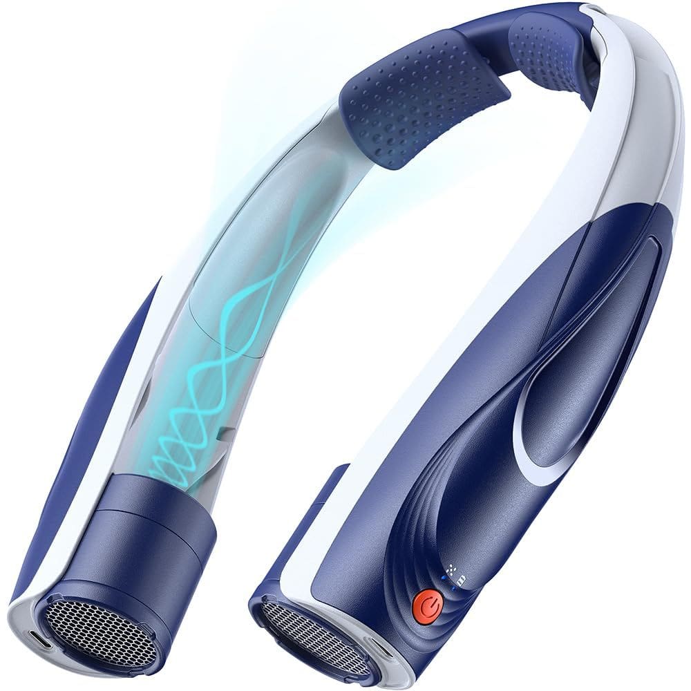 Ventilador de pescoço Tevolti AI 6 velocidades 6000mAh USB-C recarregável