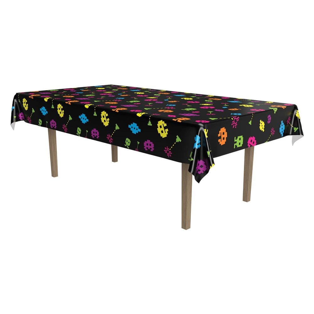 Toalha de mesa Beistle Totally 80s Plastic 137cm x 274cm