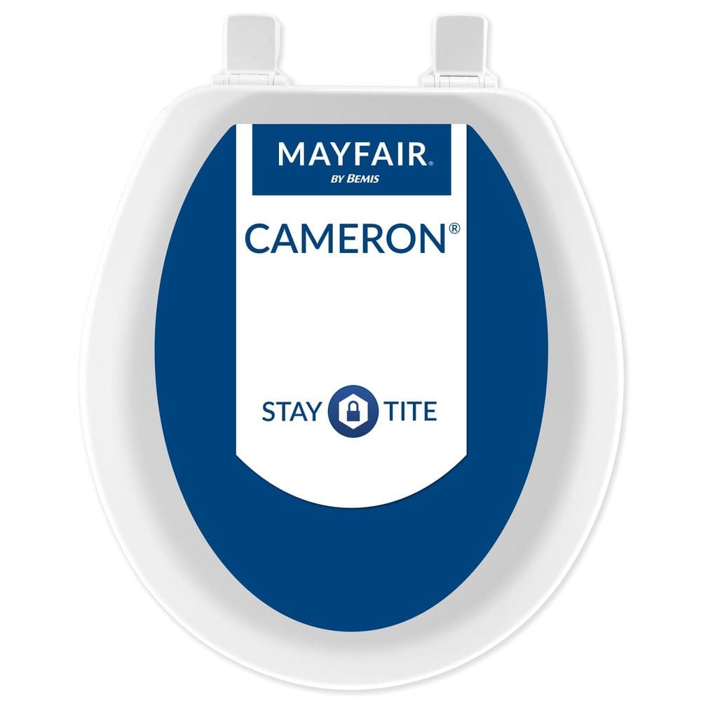 Asiento de Inodoro Mayfair Cameron Antideslizante Resistente de Madera Redondo