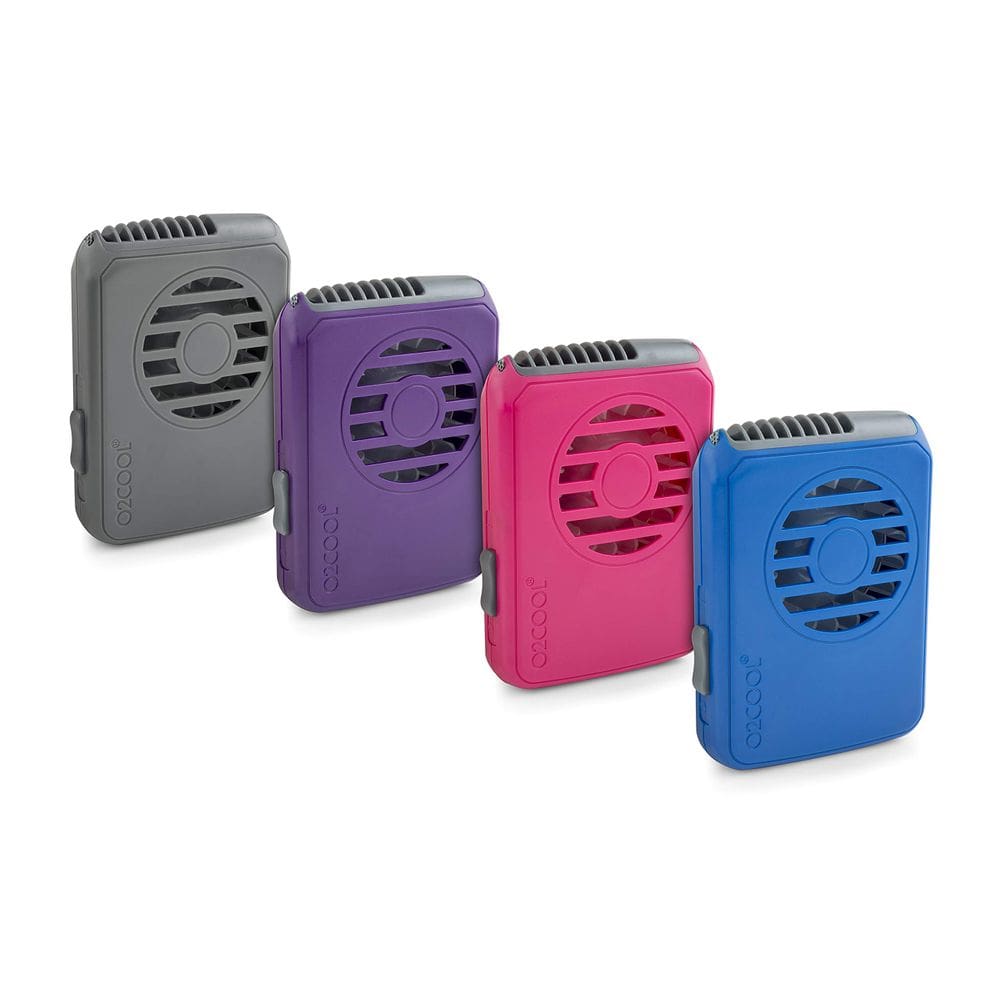 Colar Fan O2COOL Deluxe Personal Wearable com pacote de 4 cores