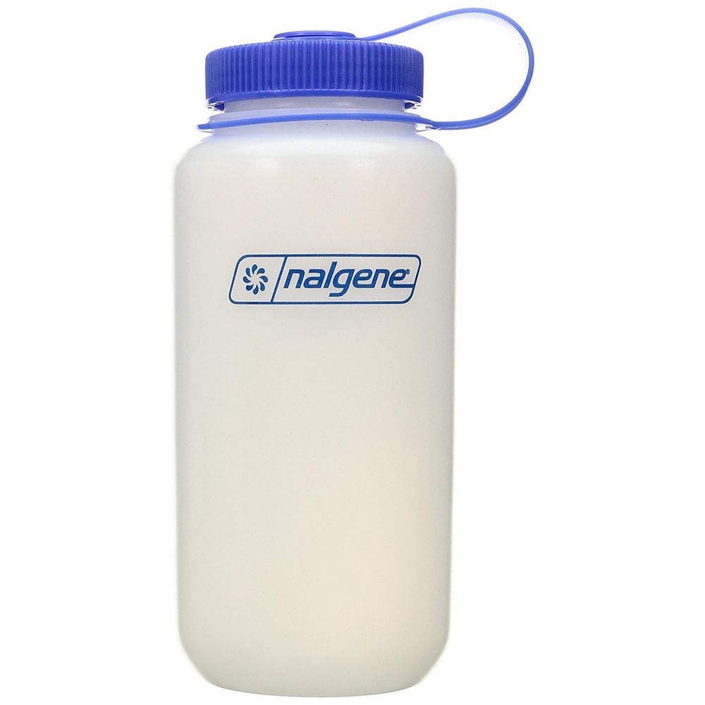 Garrafa de água Nalgene Outdoor HDPE Wide Mouth 1L Blue