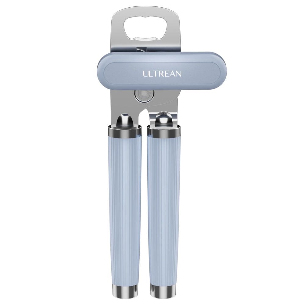 Abridor de latas Ultrean Abridor manual de garrafas em aço inoxidável azul