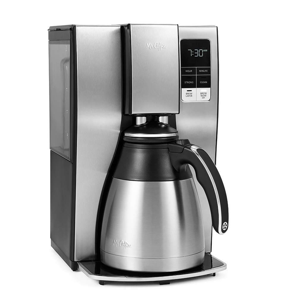 Cafeteira Mr. Coffee de 10 xícaras de aço inoxidável programável