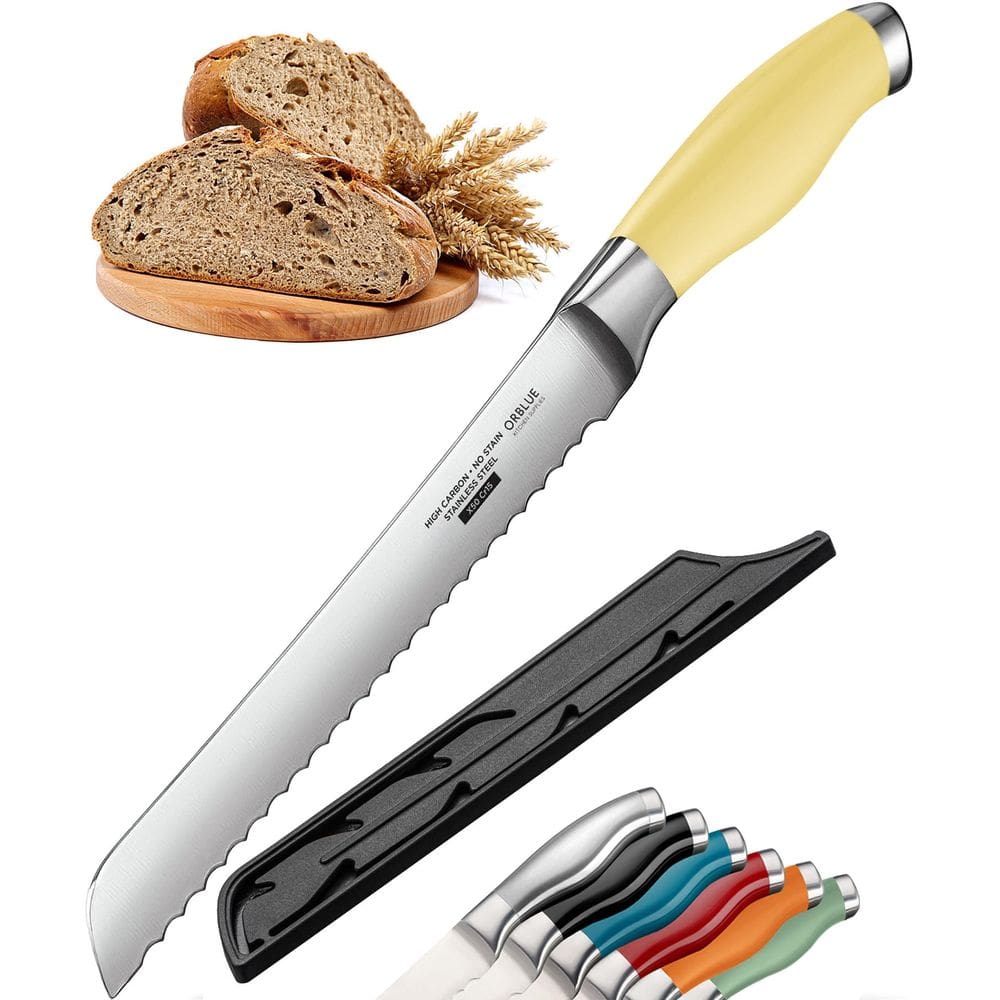 Faca de pão Orblue Ultra-Sharp em aço inoxidável com lâmina de 20 cm