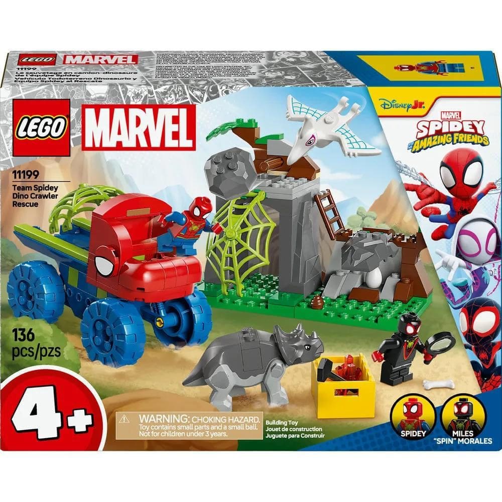 Blocos de Montar - Resgate da Equipe Spidey aos Dinos - LEGO LEGO DO BRASIL