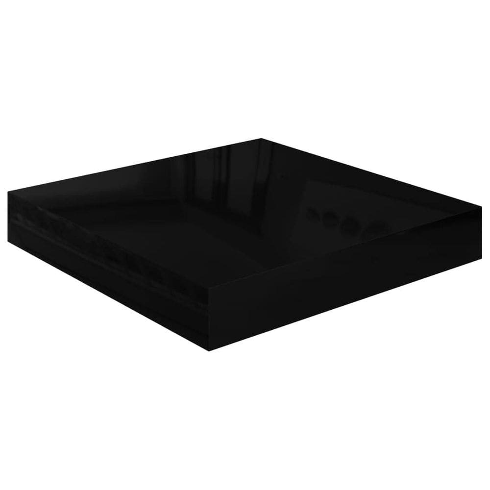 Prateleira de parede flutuante vidaXL High Gloss Black Honeycomb MDF