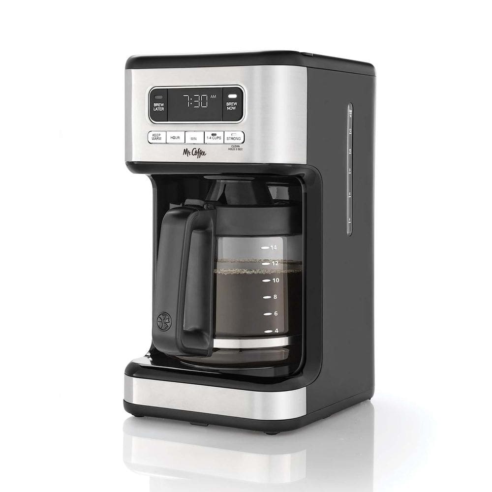 Cafeteira Mr. Coffee 14 xícaras de aço inoxidável programável