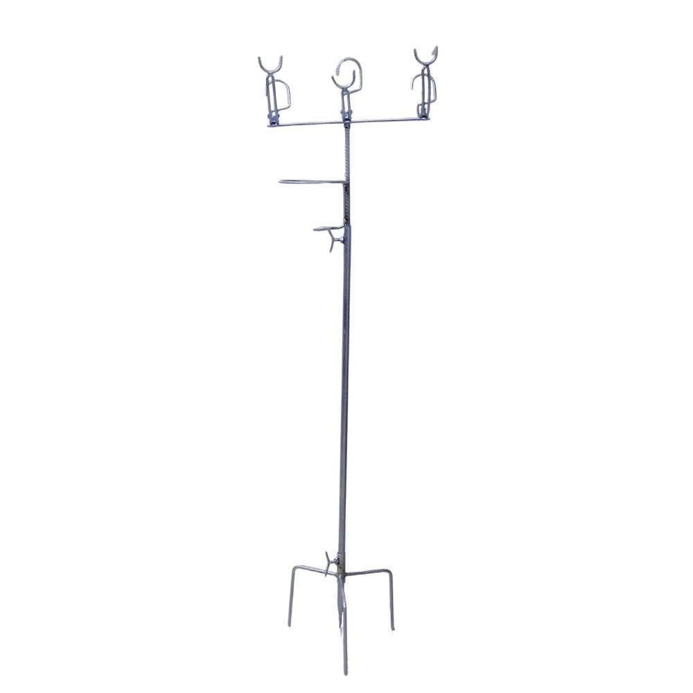 Suporte De Pesca Dentro Dágua P/ 3 Varas C/ Base Porta Isca