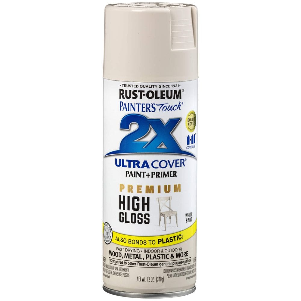Tinta spray Rust-Oleum 348856 340 ml de areia branca de alto brilho