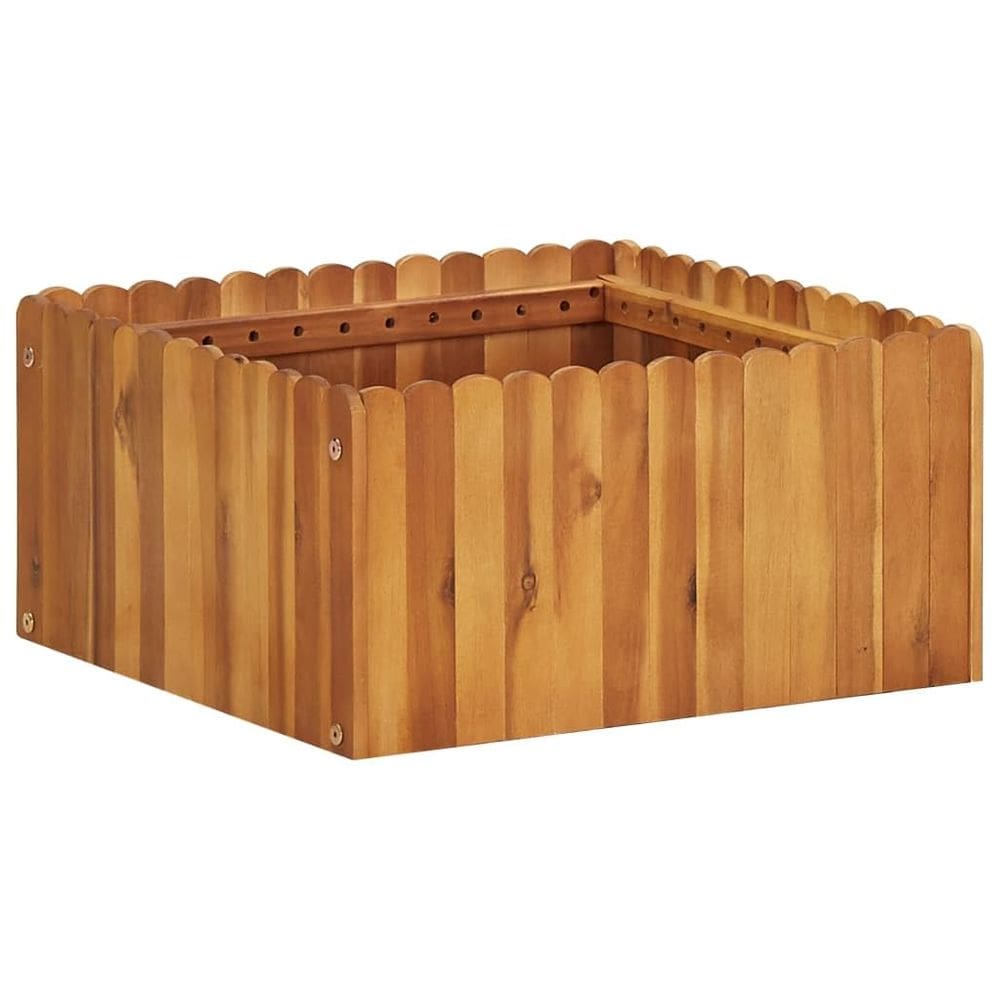 Cama elevada de jardim VidaXL Madeira maciça de acácia 50x50x25cm