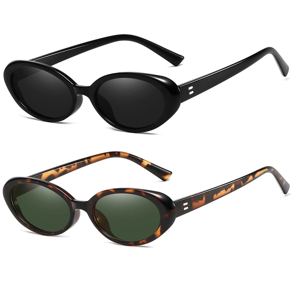 Óculos de sol Verfimaci Retro Oval para mulheres com proteção UV400