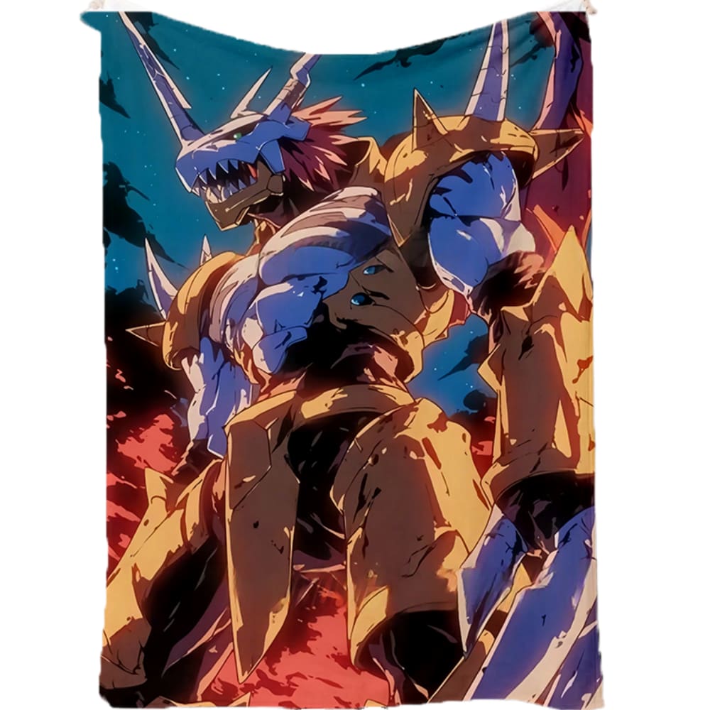 Cobertor SANMU Digimon Adventure War Greymon Flannel Pattern