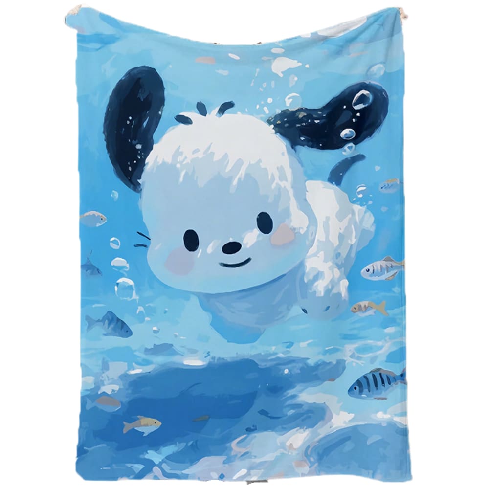 Cobertor Sanmu Flannel Halloween Pattern Pochacco Diving