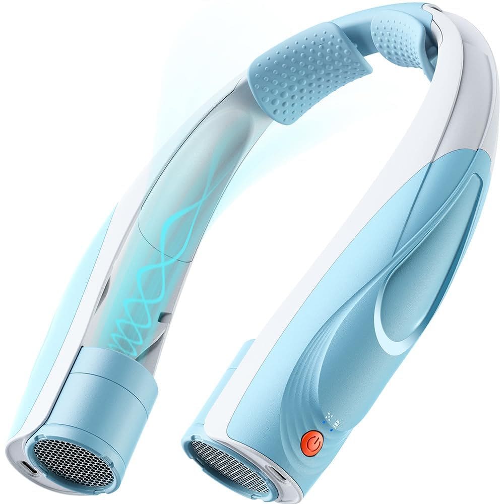 Ventilador de pescoço Tevolti AI 6 velocidades 6000mAh USB-C recarregável