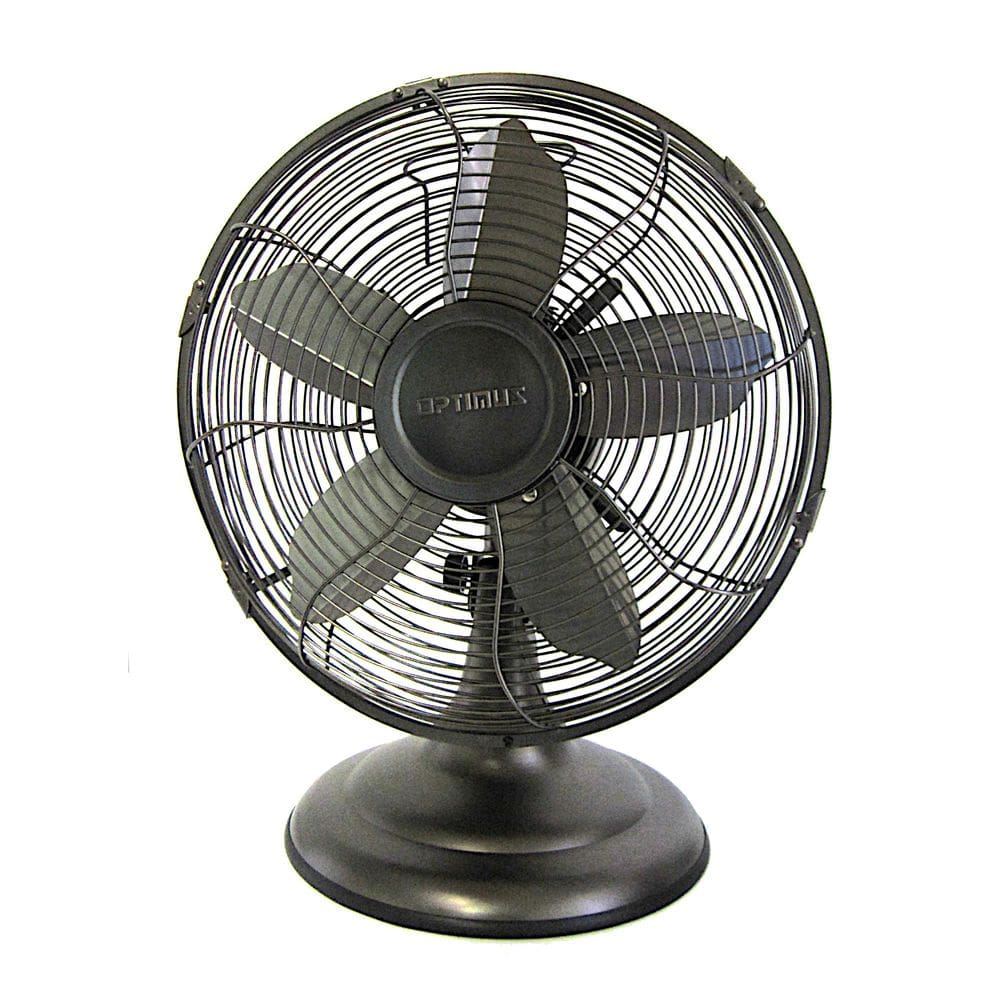 Ventilador de mesa Optimus F-6212A 3 velocidades 60W 30cm Portátil Retro