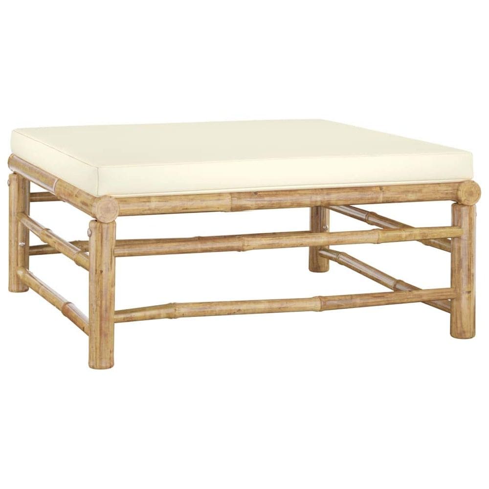 Mesa de pátio vidaXL Natural Finish Bamboo Lightweight 5kg
