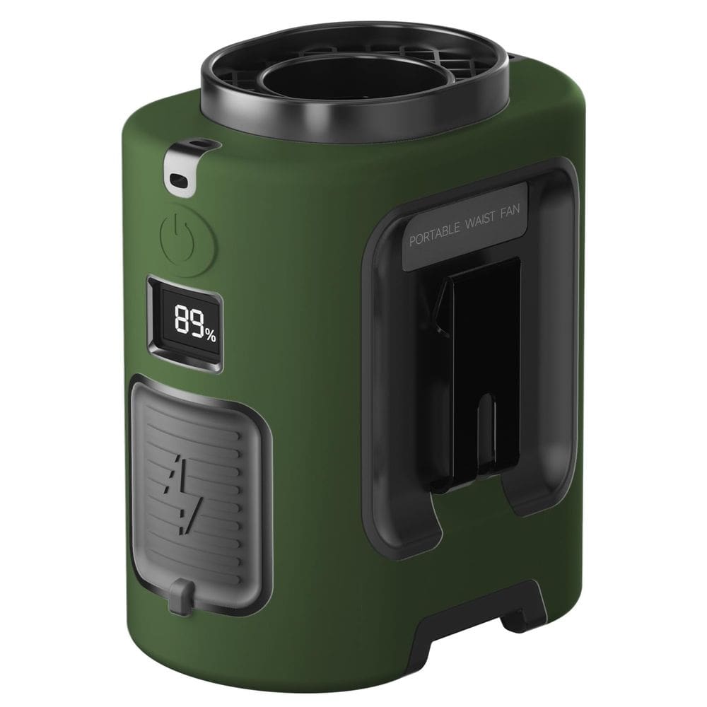 Ventilador de cintura Gewanolla Portátil Recarregável de 4 Velocidades 13000RPM