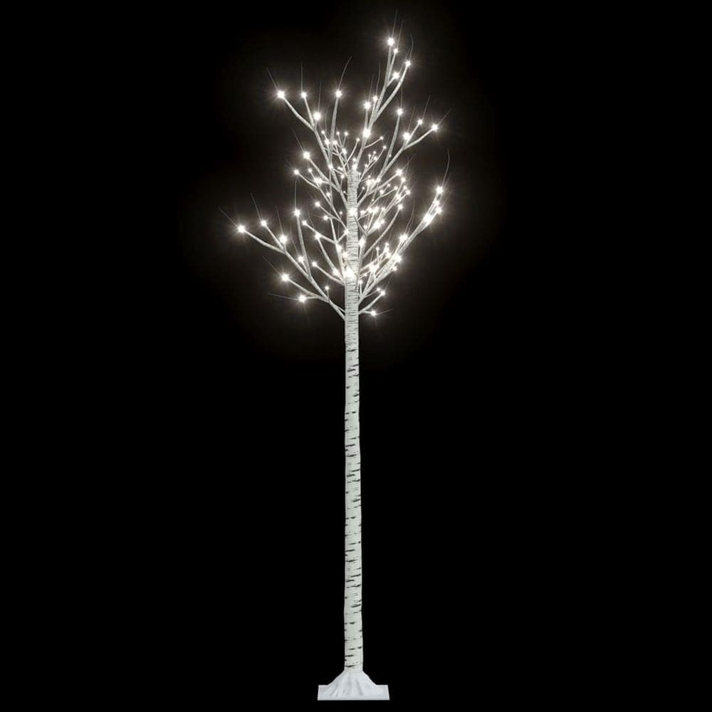 Árvore de Natal vidaXL de 6 pés com 200 LEDs Cold White Willow