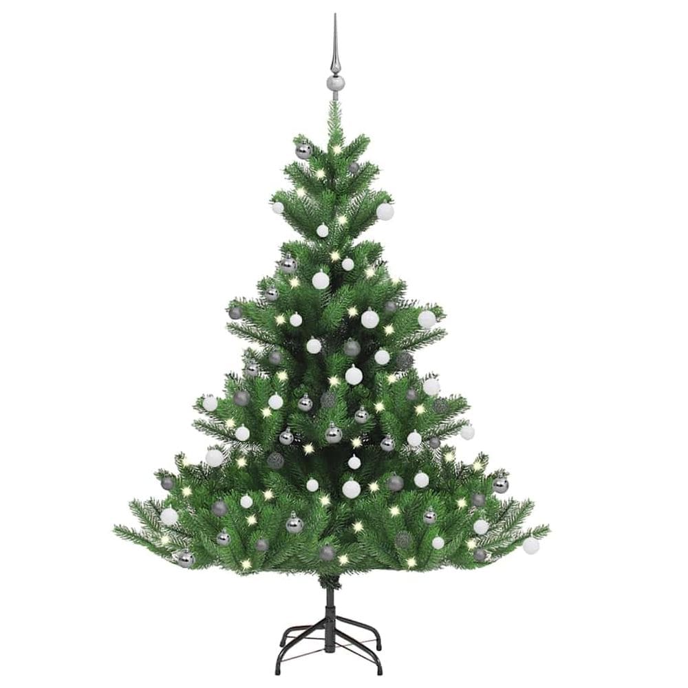 Árvore de Natal vidaXL Nordmann Fir com luzes LED 150cm