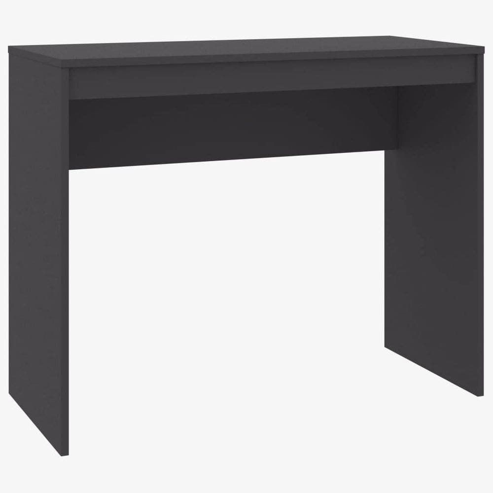 Mesa de computador compacta vidaXL, cinza, projetada em madeira, retangular