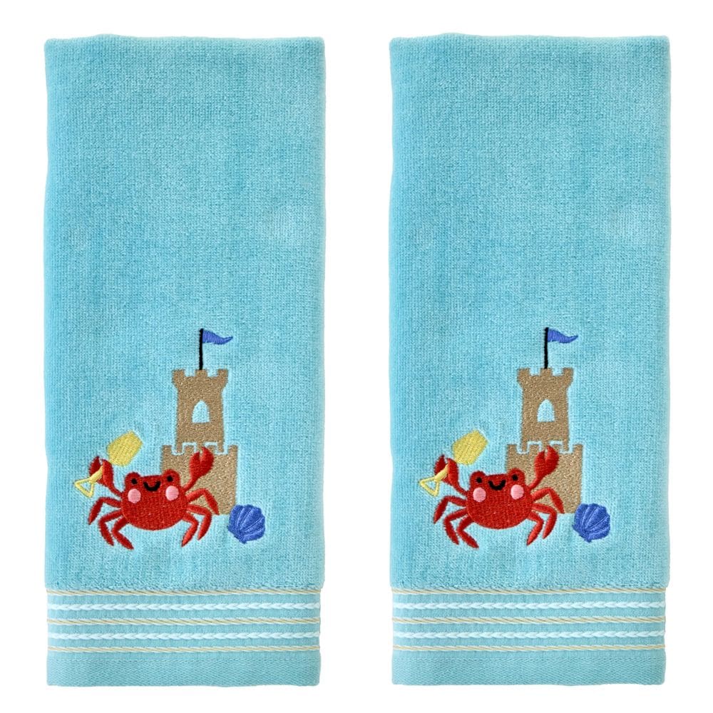 Conjunto de toalhas de mão SKL Home Crabby Castle, 2 unidades para banheira/cozinha/bar