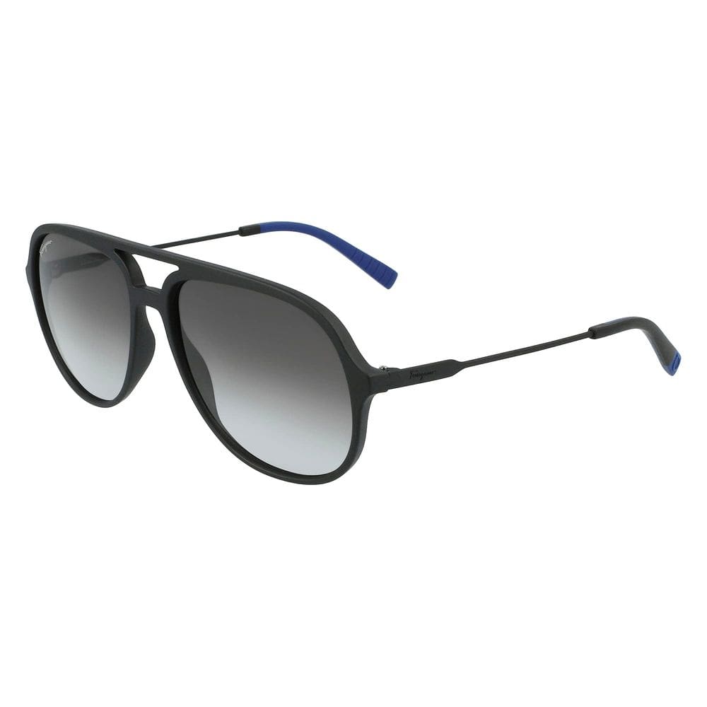 Óculos de sol Salvatore Ferragamo SF999S Preto Mate/Cinza 60mm