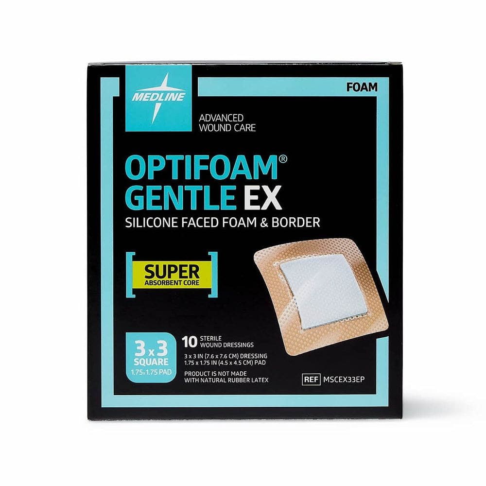 Vestido Medline Optifoam Gentle EX Bordered 3x3 cm (10 unidades)
