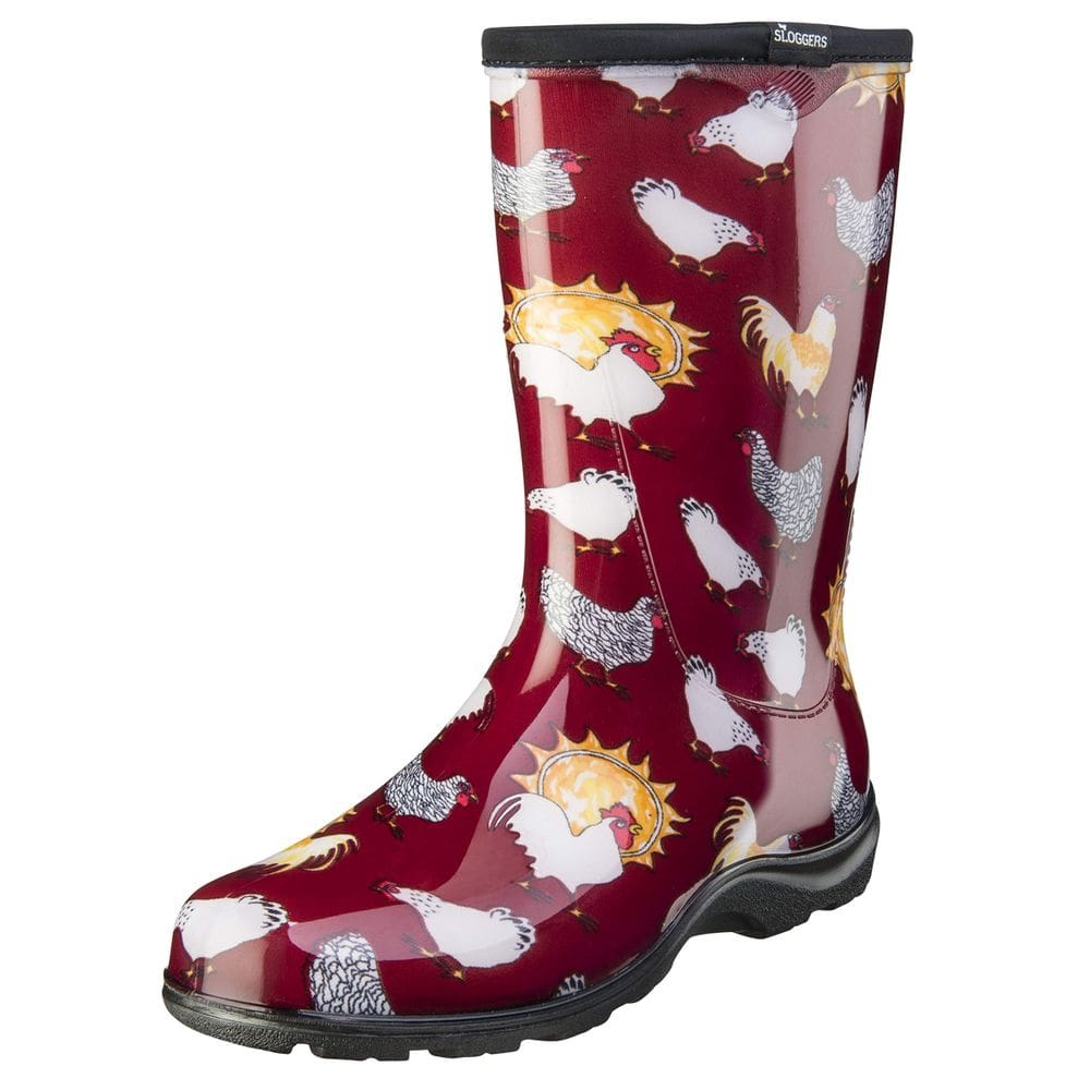 Botas de chuva impermeáveis de meia panturrilha Boot Sloggers, tamanho 7