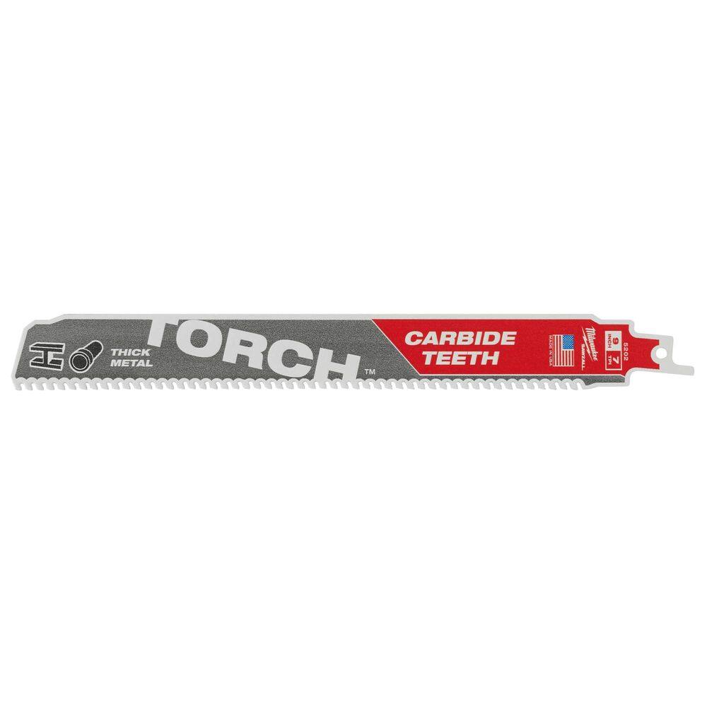 Lâmina de serra recíproca Milwaukee TORCH Carbide Teeth, pacote com 5
