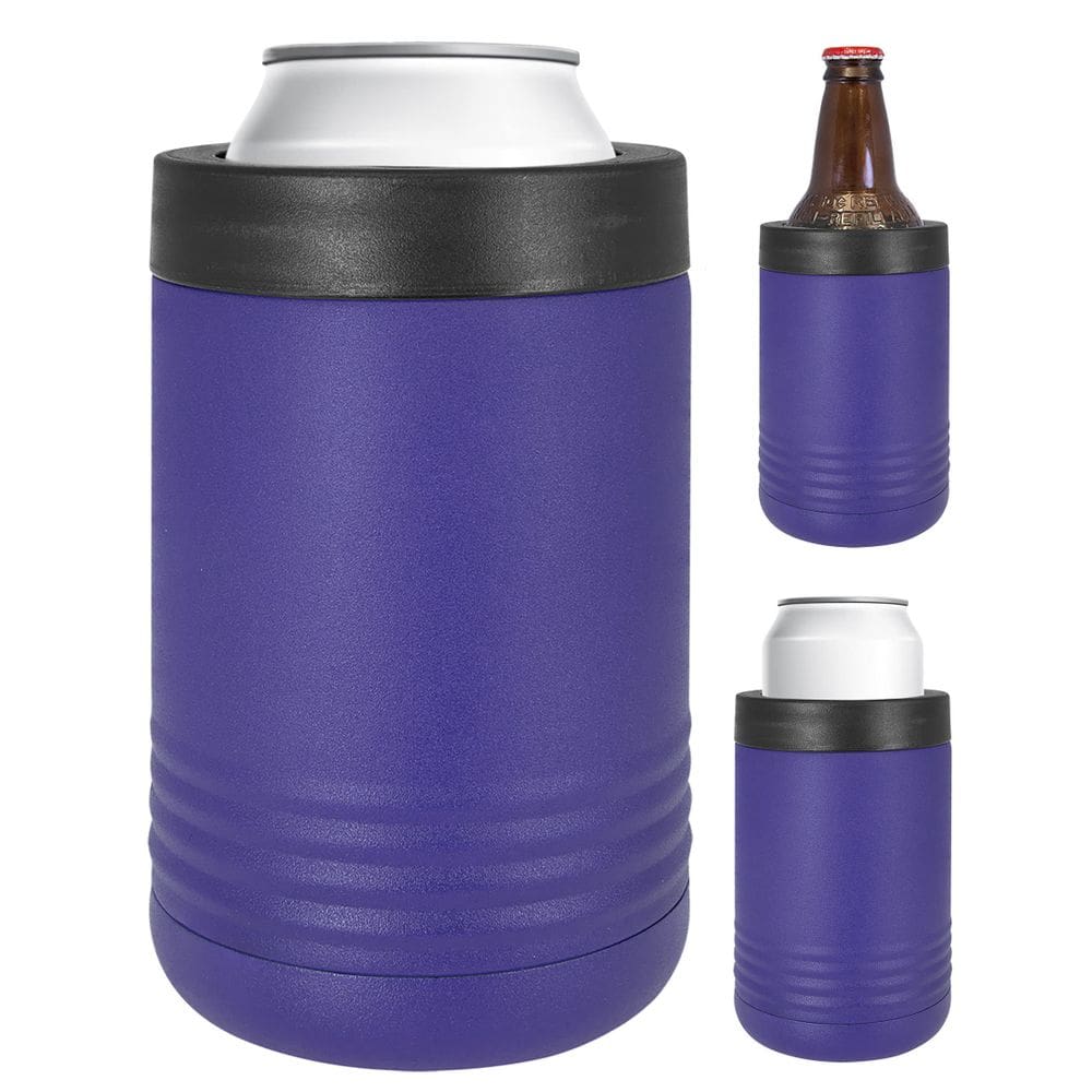 Suporte para bebidas EZ CUSTOM GIFT em aço inoxidável roxo 350mL