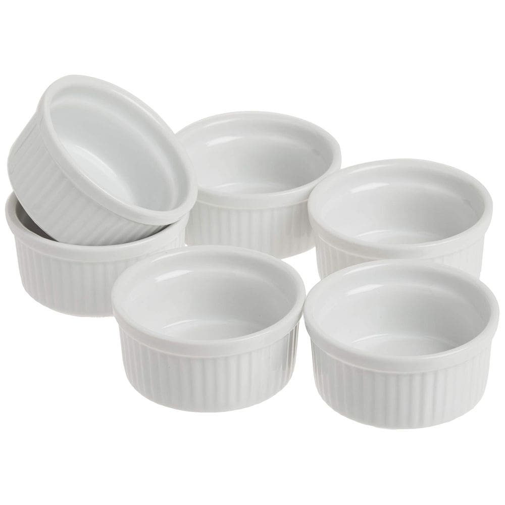 Conjunto de 6 Ramekins Norpro de porcelana de 90 ml