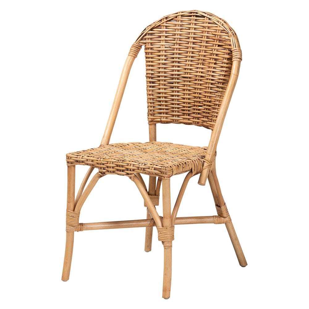 Conjunto de cadeiras de jantar Baxton Studio Neola Modern Rattan de 2 peças