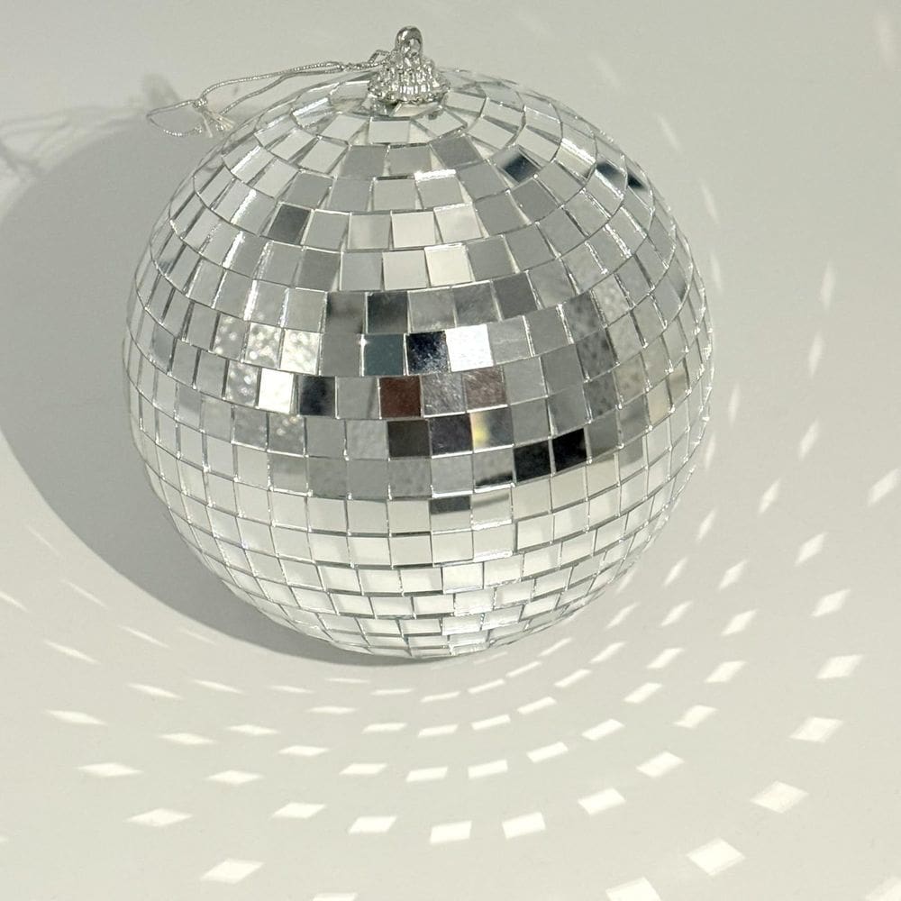 Espelho Disco Ball SZPENGC de 12 cm com motor giratório e LED RGB