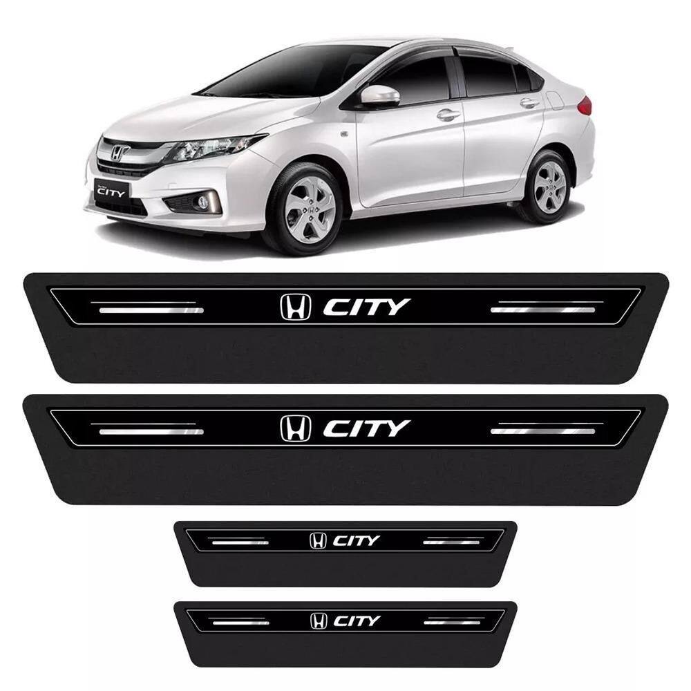 Soleira De Porta City Preto Platinum 8 Peças