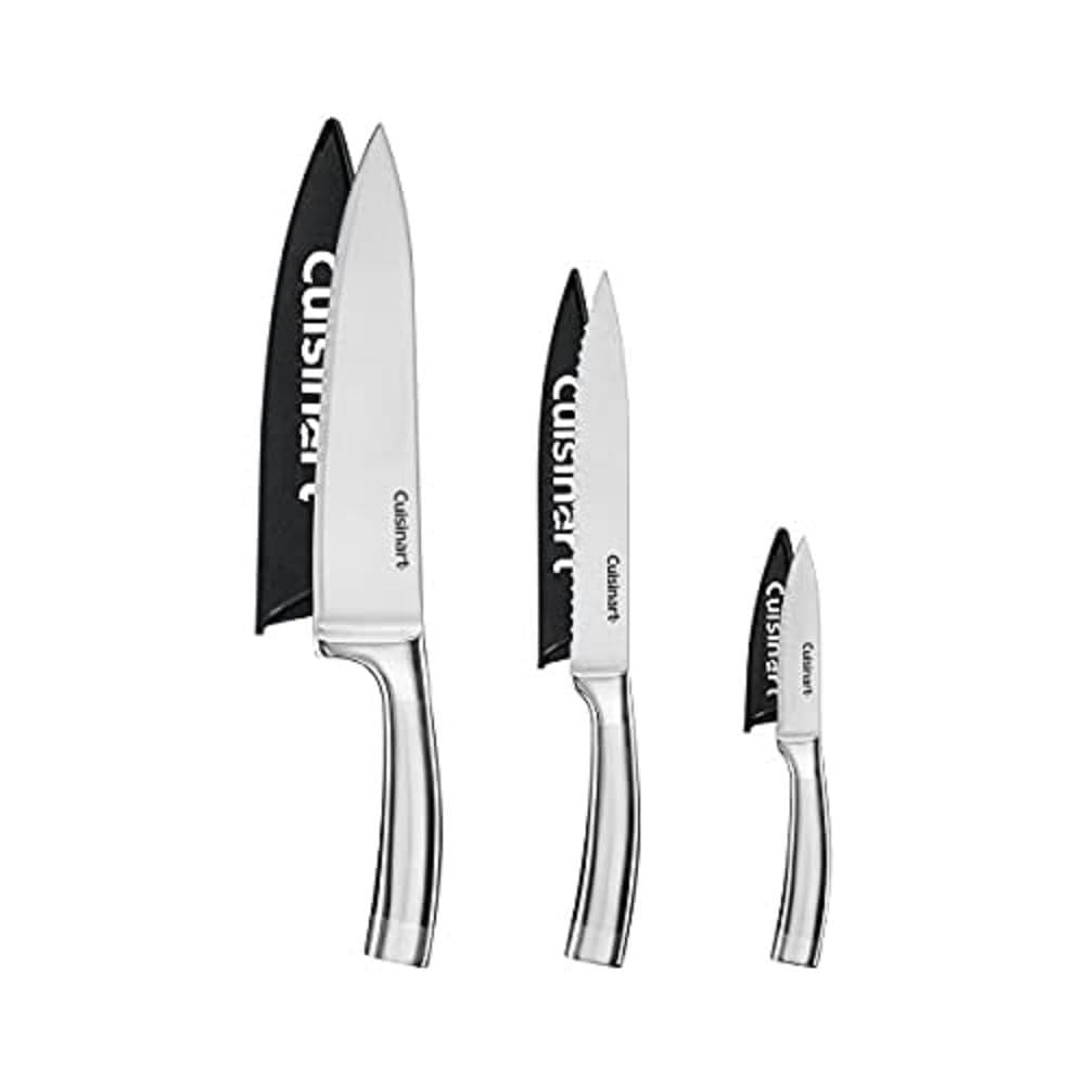 Conjunto de facas Cuisinart Graphix Collection, 3 peças em aço inoxidável