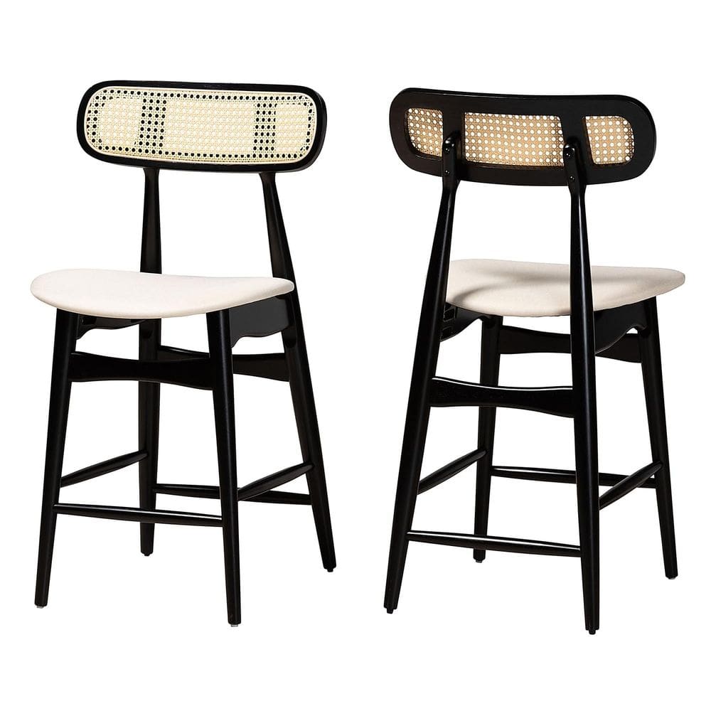 Conjunto de banquetas Baxton Studio Tarana Mid-Century Modern