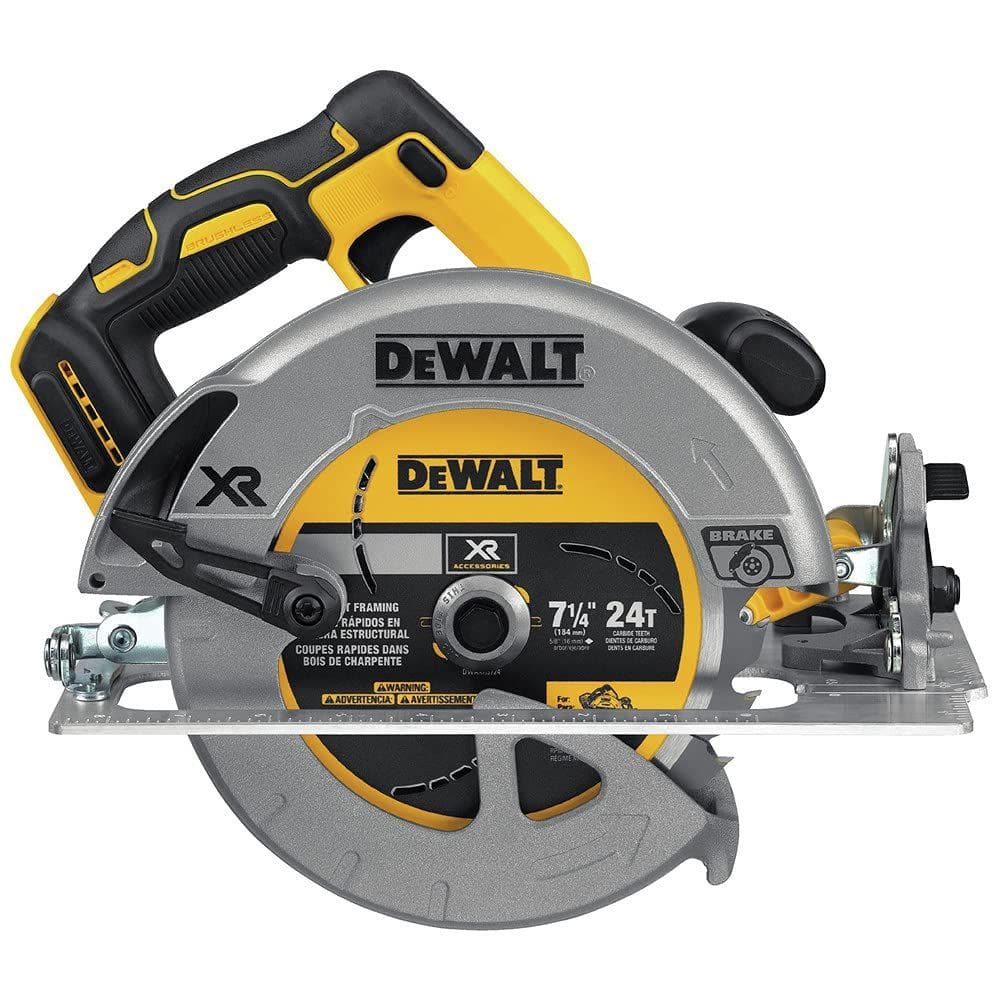 Serra circular DEWALT 20V MAX DCS570B 7-1/4 polegadas sem fio preta