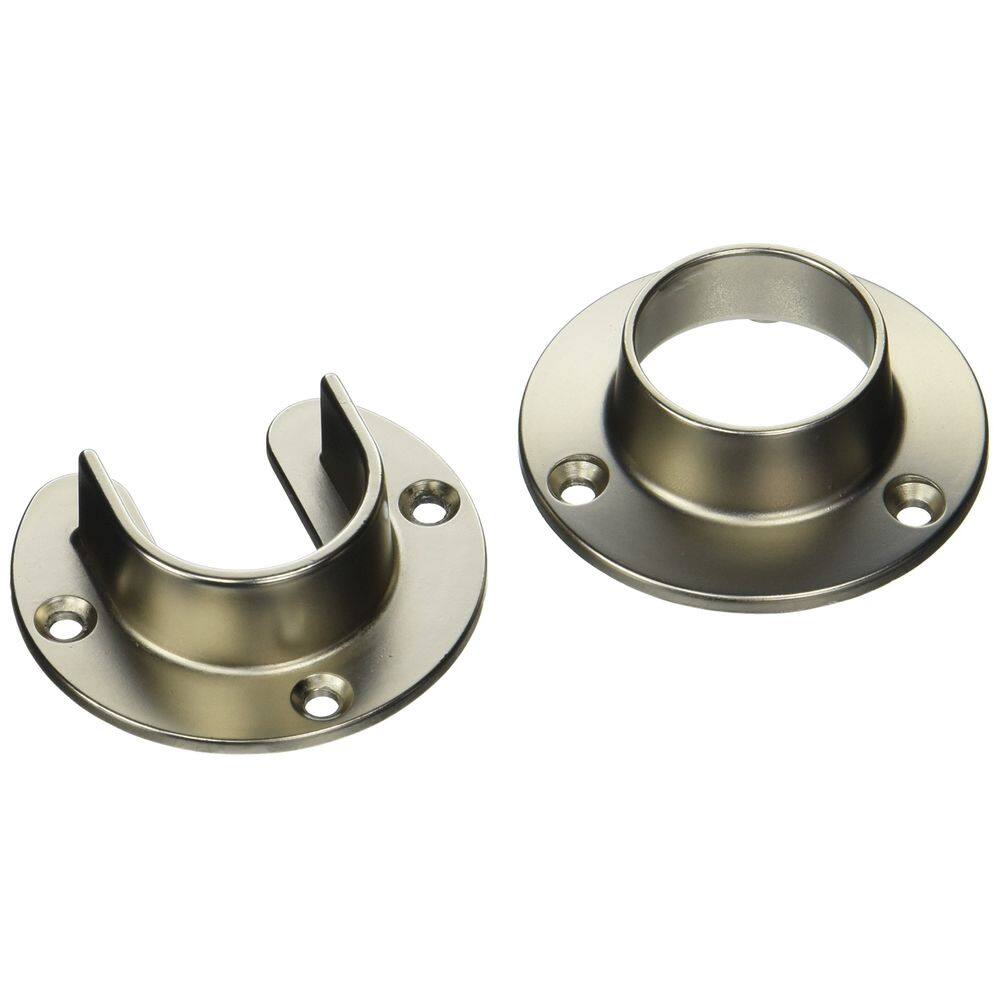 Conjunto de flanges de armário National Hardware S822-082 de níquel acetinado