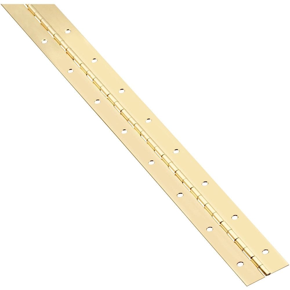 Dobradiça contínua National Hardware N148-155 em latão 4x76cm
