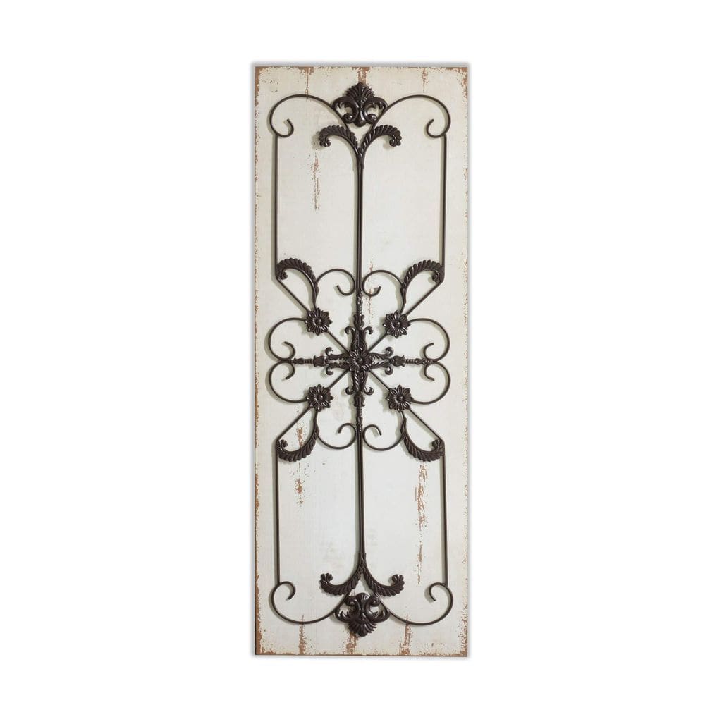 Decoração de parede TX USA Corporation Gabrielle 44 Madeira e metal