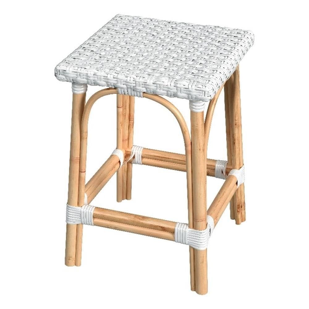 Banqueta Butler Specialty Company Riviera Rattan White