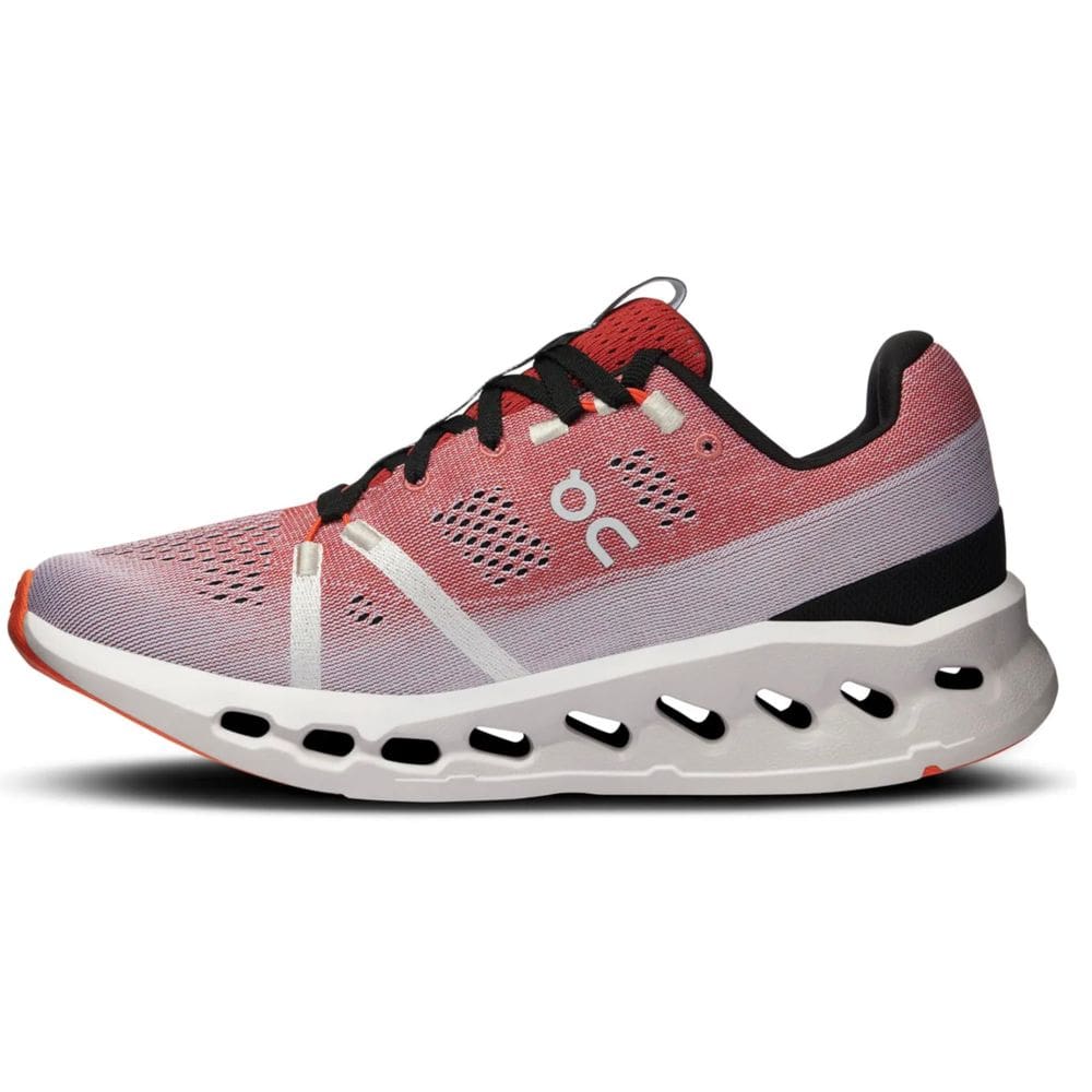 Tênis On Cloudsurfer Auburn/Frost para mulheres, tamanho 9,5 EUA