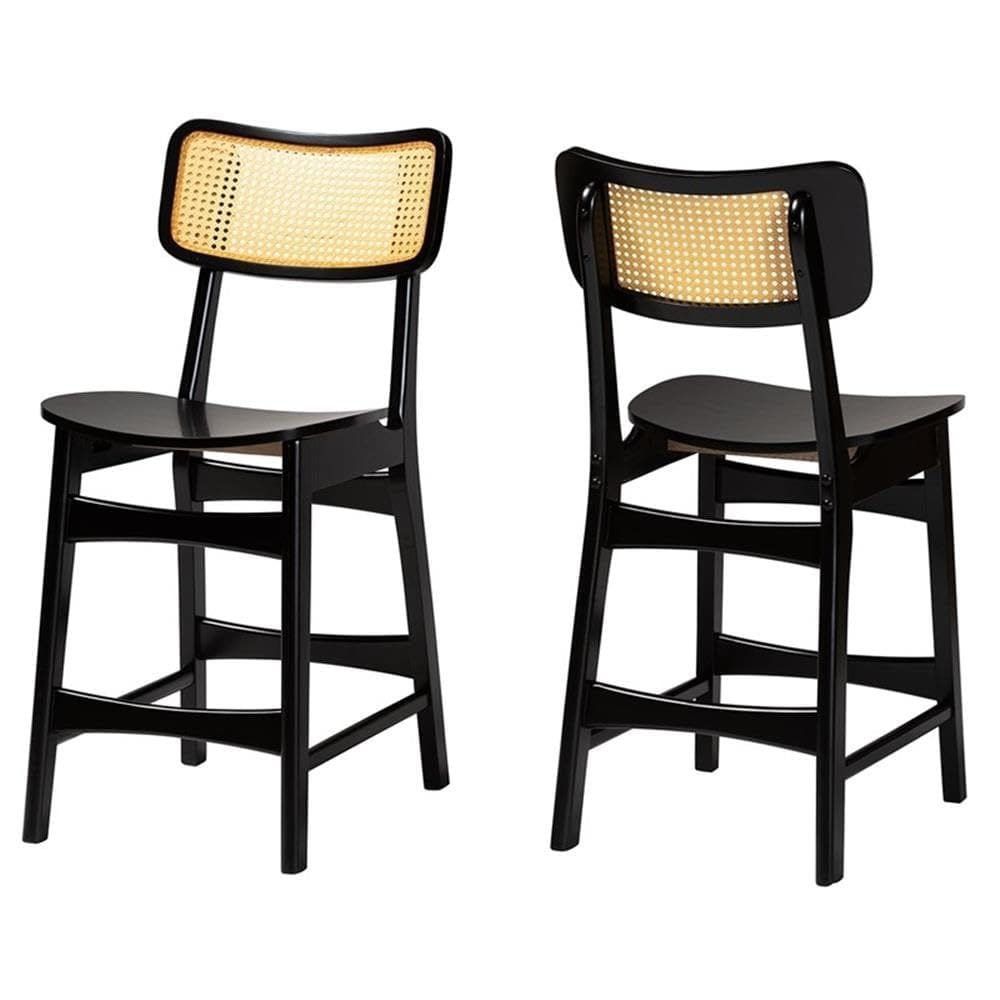 Conjunto de banquetas Baxton Studio Tafari Mid-Century Modern